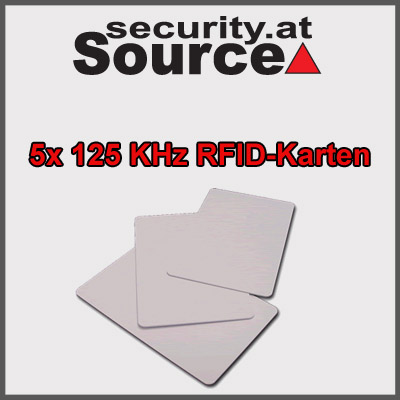 5x RFID 125 kHz Karten für Zutrittskontrolle